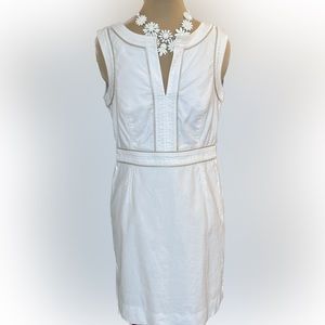Tory Burch White Sleeveless Dress